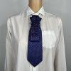 Elegant Handcrafted Necktie Necklace with a Detachable Brooch Effortlessly Chic