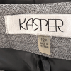 KASPER Women 1PC Light Gray Polyester Elastane Lined Career Dress Pant Size 12P
