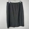 Evan Picone Polyester Rayon Stretch Skirt Suit 12 Charcoal Striped Business 2PC