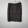 EVAN PICONE Polyester Metallic Skirt Suit Size 16 Beige Brown Lined Cocktail 2PC