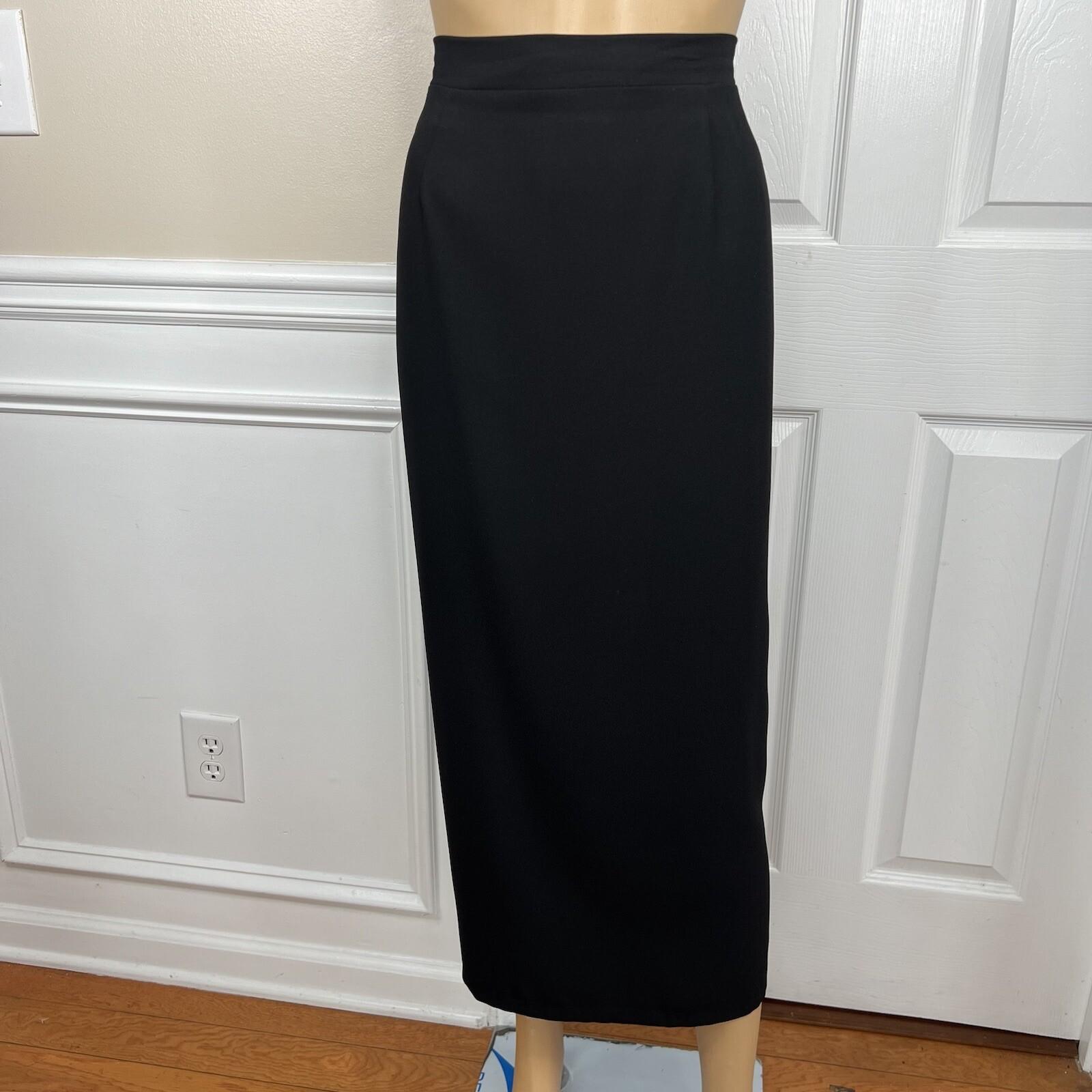 Moshita Couture Polyester Skirt Suit 14 Black White Beaded Lined Cocktail 2PC