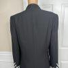 Moshita Couture Polyester Skirt Suit 14 Black White Beaded Lined Cocktail 2PC