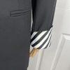 Moshita Couture Polyester Skirt Suit 14 Black White Beaded Lined Cocktail 2PC