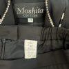 Moshita Couture Polyester Skirt Suit 14 Black White Beaded Lined Cocktail 2PC