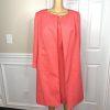 New JOHN MEYER 2P Coral Polyester Lined Collarless Dress Suit Size 16W MSRP 0