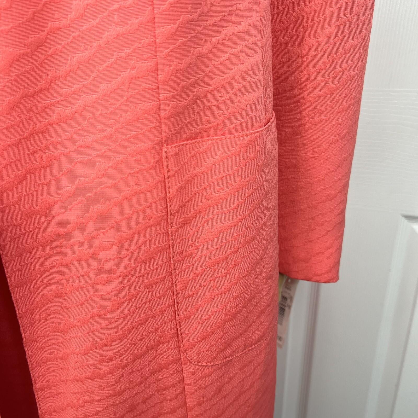 New JOHN MEYER 2P Coral Polyester Lined Collarless Dress Suit Size 16W MSRP 0