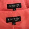 New JOHN MEYER 2P Coral Polyester Lined Collarless Dress Suit Size 16W MSRP 0