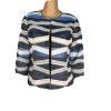 KASPER Women Multicolor Polyester Viscose Cotton Lined Open Front Blazer Size 4P