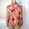 Le Suit Women Polyester Stretch Blazer Size 4 Floral Lined Notch Collar Cocktail