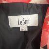 Le Suit Women Polyester Stretch Blazer Size 4 Floral Lined Notch Collar Cocktail