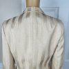 Le Suit Women Polyester Skirt Suit Size 8 Gold Lined Peak Collar Cocktail 2PC