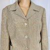 10-153.jpg Le Suit Polyester Rayon Skirt Suit Size 14 Mustard Striped Pockets Lined 2PC