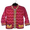 Vtg The Collective Works of Berek 2 The Takako Sakon Knit Beaded Cardigan Size 8