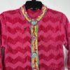 Vtg The Collective Works of Berek 2 The Takako Sakon Knit Beaded Cardigan Size 8
