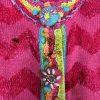 Vtg The Collective Works of Berek 2 The Takako Sakon Knit Beaded Cardigan Size 8