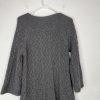 Juicy Couture Wool Blend Twist Cable Knit Cardigan M Double Breasted 3/4 Sleeve