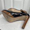 Michael Kors Black Patent Leather Platform Heels Pumps Shoes Size 9M