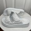 New Jeffrey Campbell White Patent Leather Studded Platform Strap Sandal Shoes 8