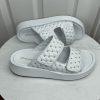New Jeffrey Campbell White Patent Leather Studded Platform Strap Sandal Shoes 8