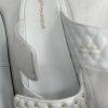 New Jeffrey Campbell White Patent Leather Studded Platform Strap Sandal Shoes 8