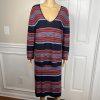 Lauren Ralph L Knit Skirt Sweater Top XL Indian Blanket Stripe Southwestern Set