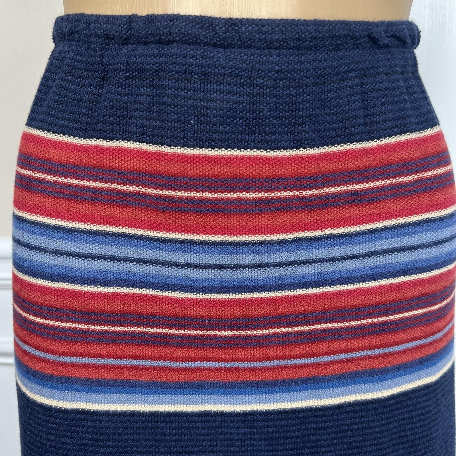 Lauren Ralph L Knit Skirt Sweater Top XL Indian Blanket Stripe Southwestern Set