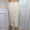 Evan Picone Polyester Spandex Skirt Suit Size 10P Beige Striped Lined 2PC