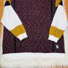 New A Tiziano Premium Menswear Burgundy Quilted Hooded Sweater Size 5XL