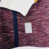 New A Tiziano Premium Menswear Burgundy Quilted Hooded Sweater Size 5XL
