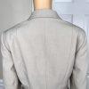 Le Suit Polyester Elastane Pant Suit Size 8 Beige Notch Collar Lined 2PC New