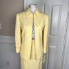 PRESTON & YORK 3PC Polyester Skirt 10 Suit 12 Top S 3PC Lined Cocktail Set New