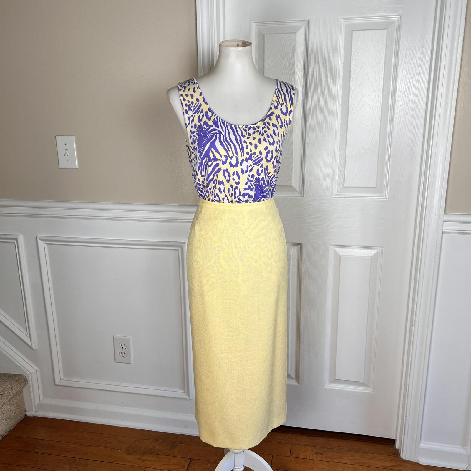 PRESTON & YORK 3PC Polyester Skirt 10 Suit 12 Top S 3PC Lined Cocktail Set New