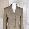 EVAN PICONE Women 2PC Peanut Polyester Stretch Lined Skirt Suit Size 8