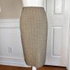 EVAN PICONE Women 2PC Peanut Polyester Stretch Lined Skirt Suit Size 8