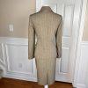 EVAN PICONE Women 2PC Peanut Polyester Stretch Lined Skirt Suit Size 8