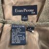 EVAN PICONE Women 2PC Peanut Polyester Stretch Lined Skirt Suit Size 8