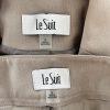 Le Suit Polyester Elastane Pant Suit Size 8 Beige Notch Collar Lined 2PC New