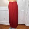 BEN MARC INT Polyester Metallic Skirt Suit Size 14 Red Lined Cocktail 2PC New
