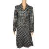 10-1687.jpg TAPE MEASURE 2PC Multicolor Tweed Lined Career Cocktail Flare Skirt Suit Size 4