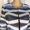 KASPER Women Multicolor Polyester Viscose Cotton Lined Open Front Blazer Size 4P