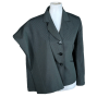EVAN PICONE Women 2PC Black Striped Polyester Rayon Pant Suit Size 10P