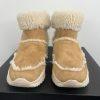 COACH Portia Winter Suede Boots Size 9B Tan Plush Shearling Spill Seams Sporty