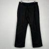 St John Collection Cotton Blend Denim Pants Size 16 Black Jeans Straight leg