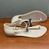 Melissa Honey Ad Cameo Perfumed Scented T Straps Flat Sandals Size 8 Bow Casual