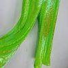 New Free People Starbright Sequin Jumpsuit  Size M Neon Green Wide Leg Lined