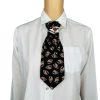 Elegant Handcrafted Necktie Necklace with a Detachable Brooch Effortlessly Chic