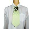 Elegant Handcrafted Necktie Necklace with a Detachable Brooch Effortlessly Chic