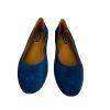 New MARGAUX Navy Blue Suede Classic Flats Round Toes Shoes Sz US 12.5 MSRP 8