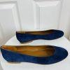 New MARGAUX Navy Blue Suede Classic Flats Round Toes Shoes Sz US 12.5 MSRP 8