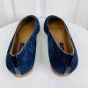 New MARGAUX Navy Blue Suede Classic Flats Round Toes Shoes Sz US 12.5 MSRP 8